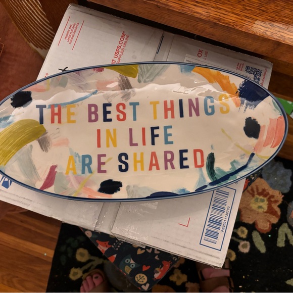 Colorful Ceramic Serving Platter - Picture 4 of 10